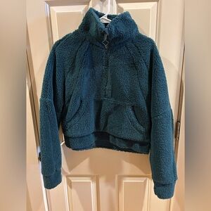 Lululemon Teal Fleece Pullover Top, Size XS/S